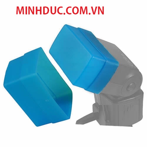 Nắp filter flash Softbox Diffuser Cap màu xanh cỡ lớn 